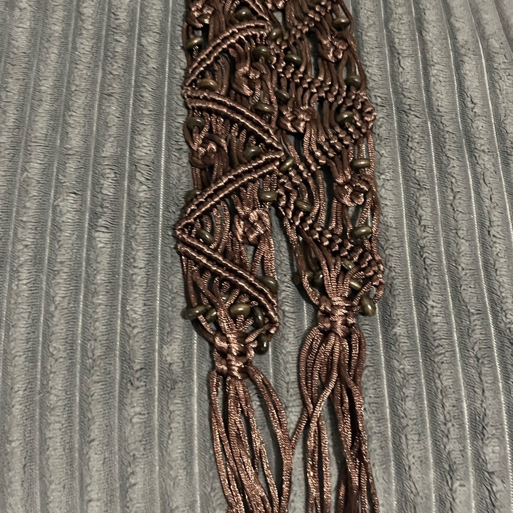 Elegant Brown Macramé Bracelet